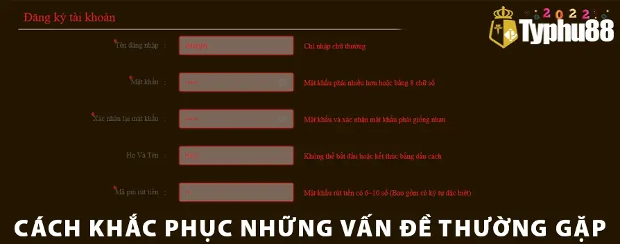 Cách khắc phục những vấn đề thường gặp