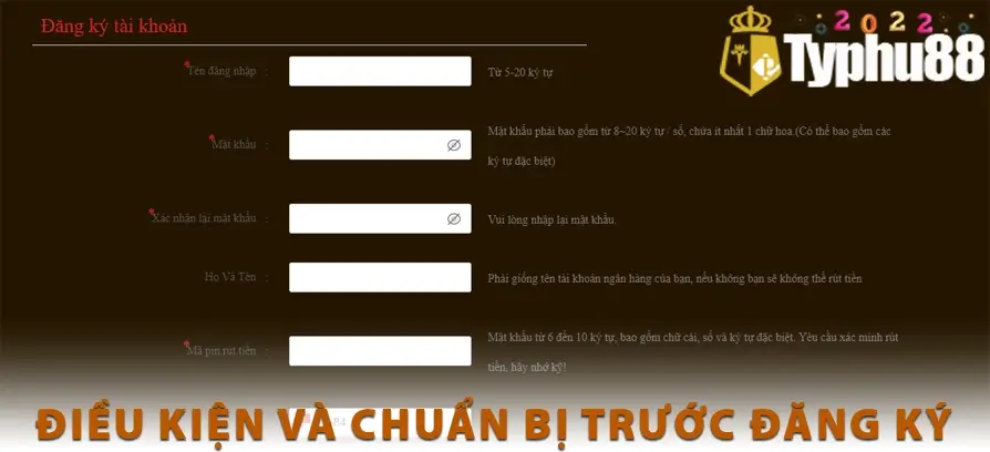 Điều kiện và chuẩn bị trước đăng ký